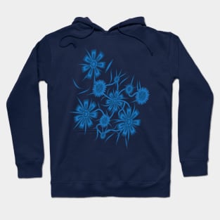 Blue wildflowers Hoodie